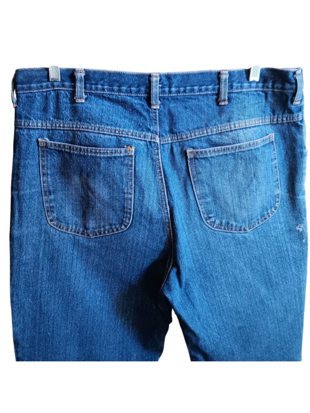 Vintage Mens Jeans 38x29 FIT Vtg 80's Mens RAW INDIGO DENIM Straight JEANS
